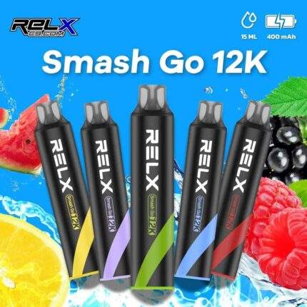 RELX Smash Go 12000 一次性電子煙｜悅刻拋棄式12000口 · 長效續航 · 台灣現貨